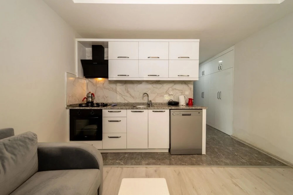 Flat With Shared Pool and Balcony in Konyaaltii