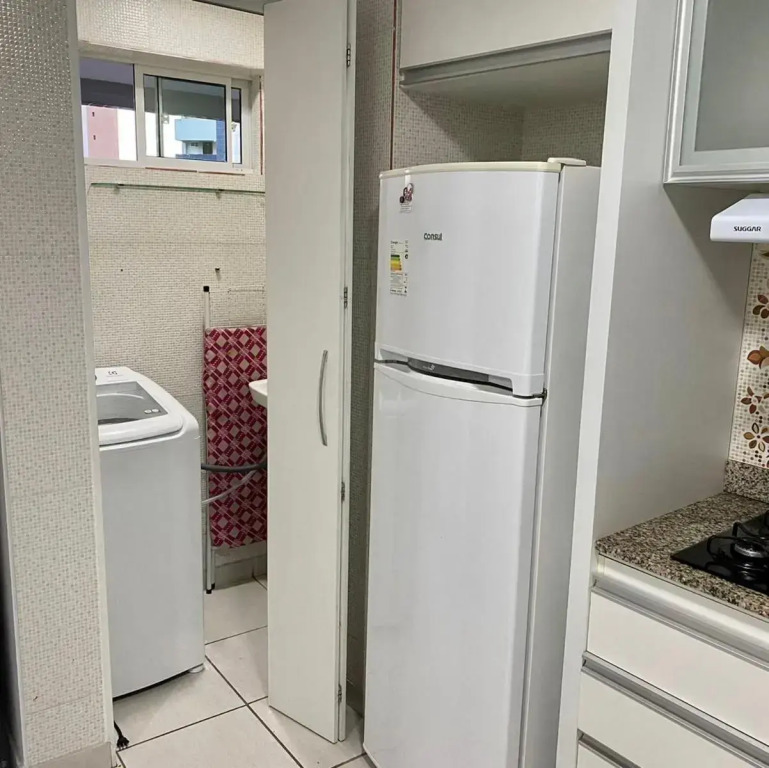 Apto Beira Mar 2 quartos com Maquina de Lavar Roupas