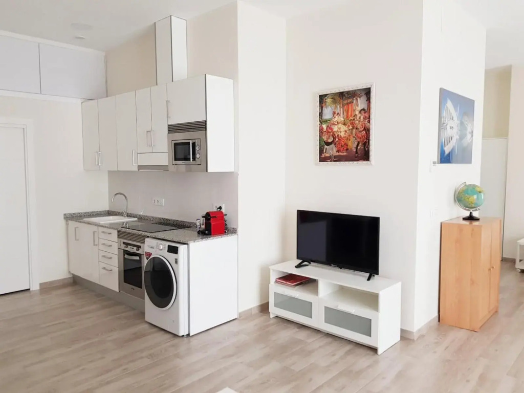 Spacious studio apartment in Cabanyal