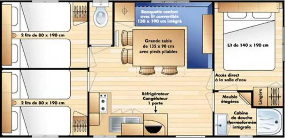 Camping l'Agrion bleu - Mobil-home