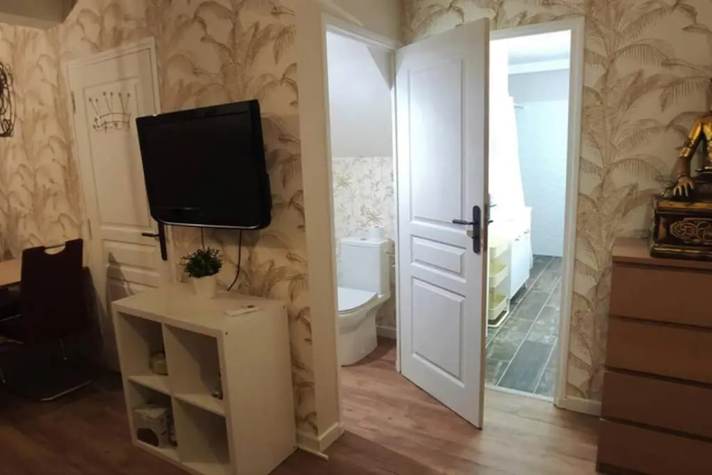 Trés beau studio 35 M2 Entre Mer et Forêt grand jardin et douche tropicale