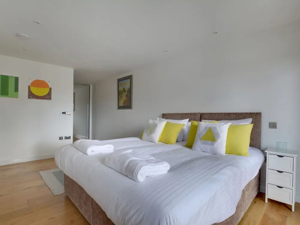 With two Terraces Overlooking the Town of Hythe and the sea in the Distance