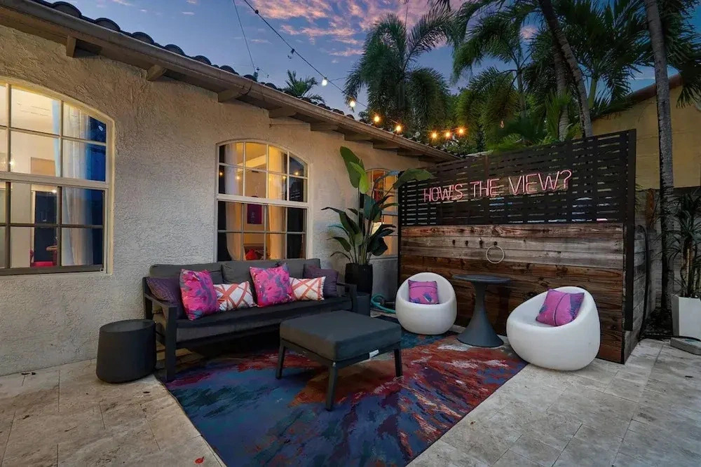 Chic Retreat Heated Pool Floats Close to Beach