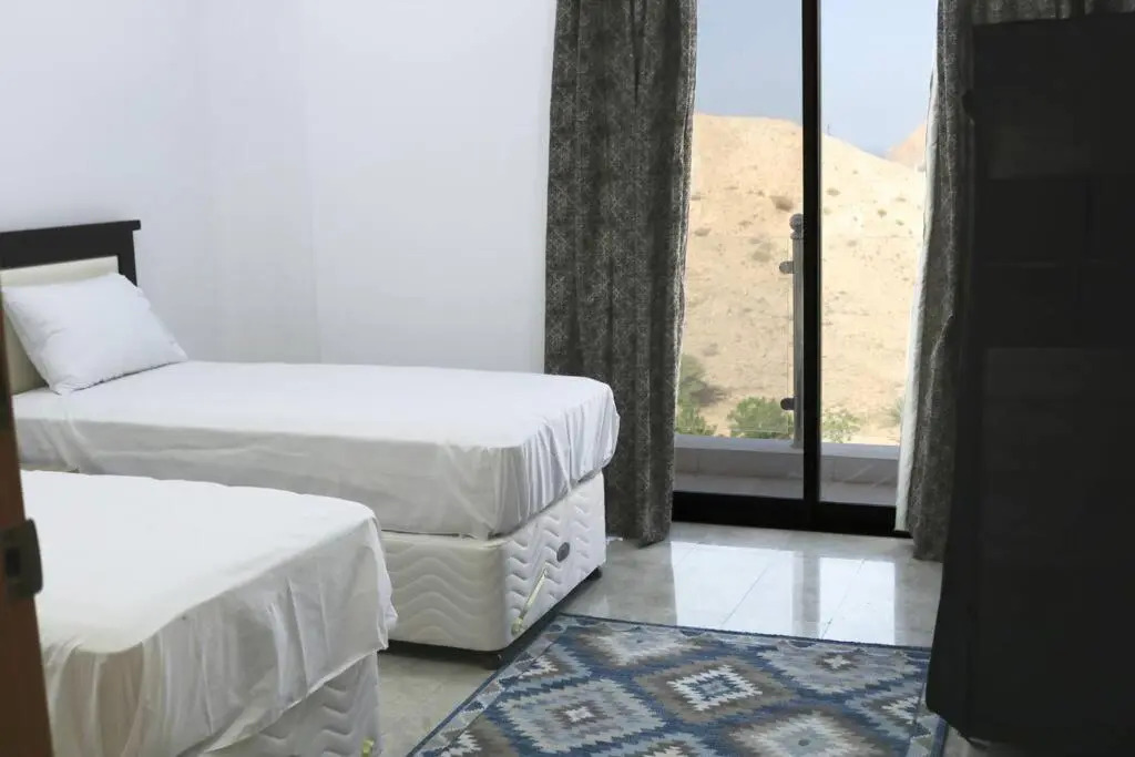 Serviced 2 bedroom apartment , with lovely view.