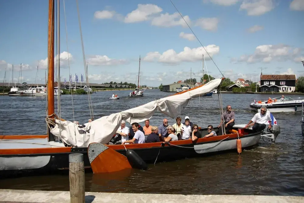 Nice Holiday Home on the Water in Grou