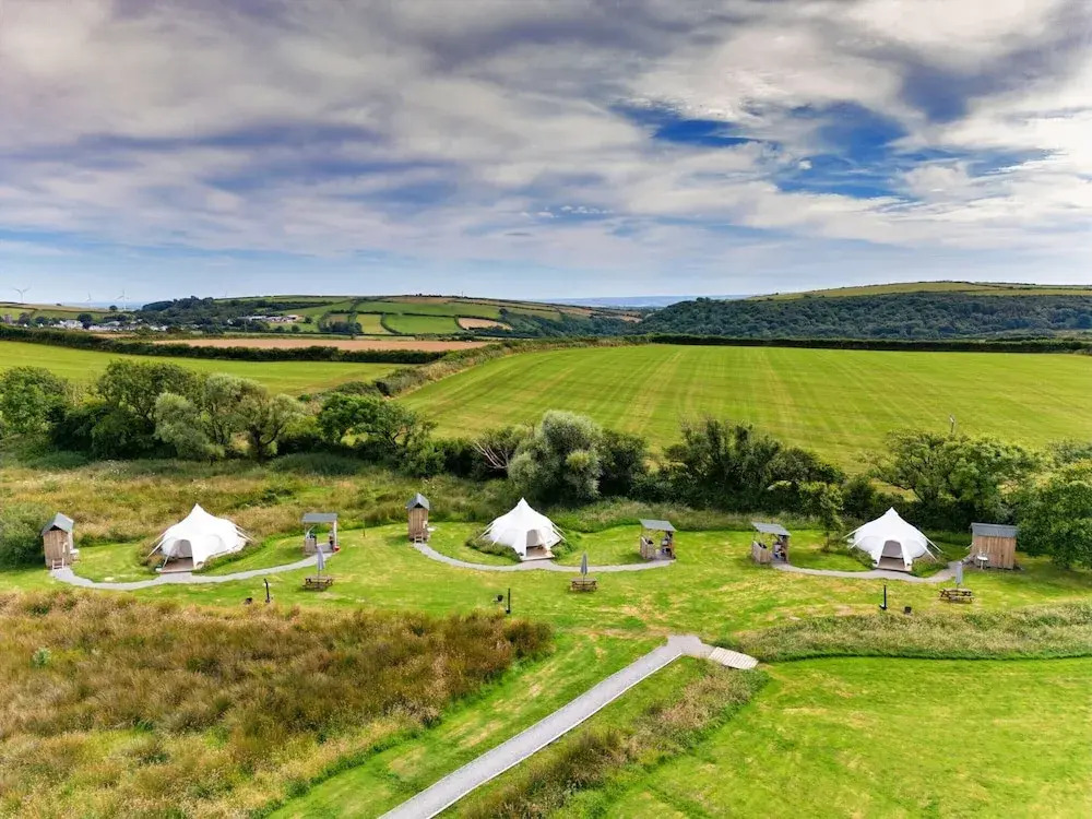 Bell Tent Near North Devon Beaches, No Deposit