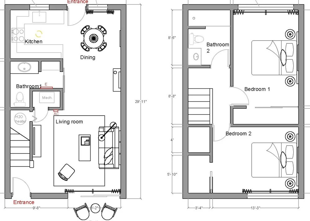 2 Story Townhome Old Town by WanderJaunt