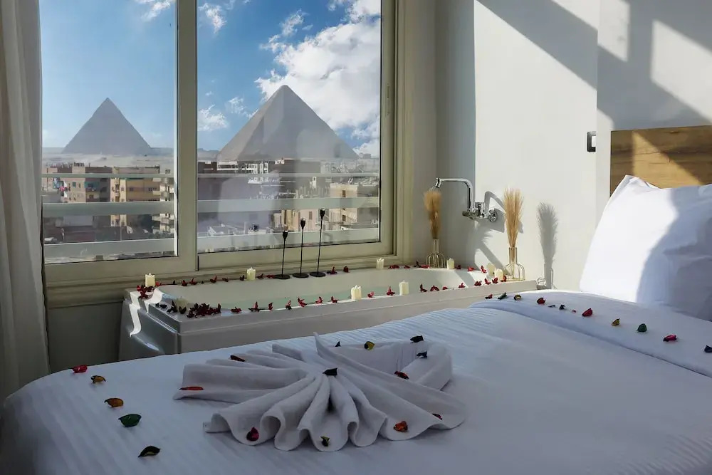 R tower Pyramids View