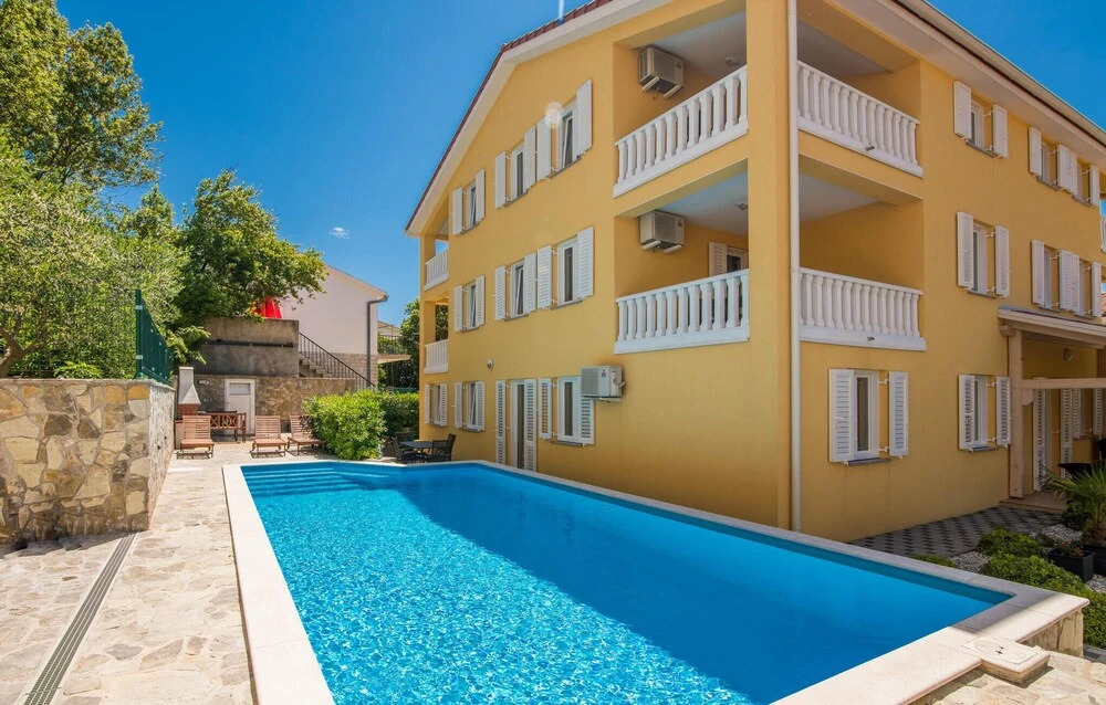 Stunning Apartment in Baska With Outdoor Swimming Pool, Wifi and 2 Bedrooms