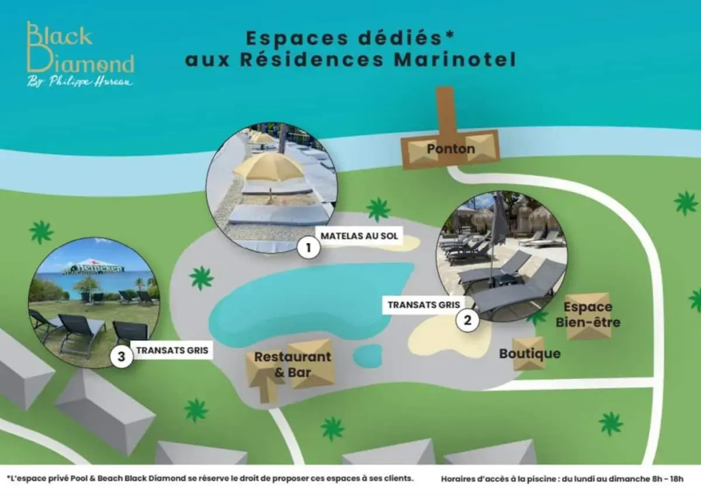 Studio "Ti Joyau", vue mer, piscine, classé Tourisme 4 étoiles