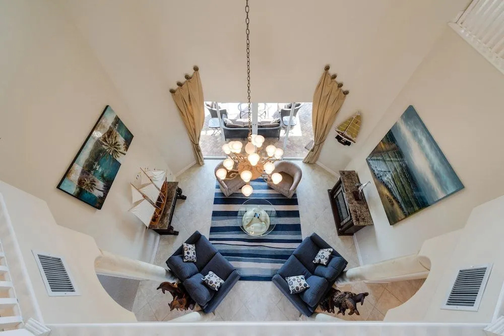 Waterfront home with pool, spa and 2nd floor balcony
