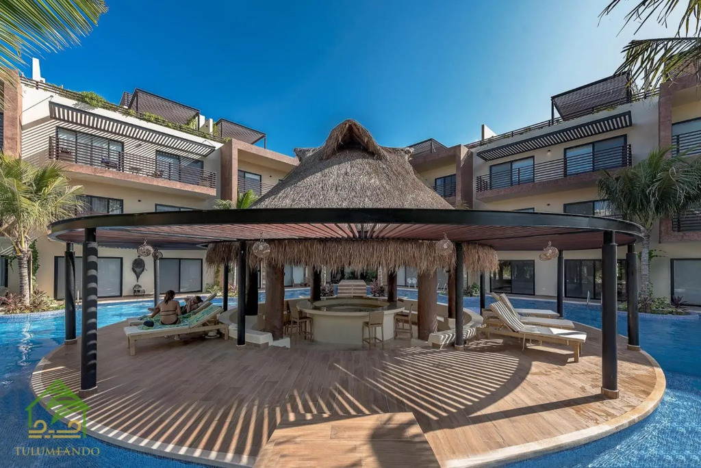 Tulum Swim up apartment for 5 pax with free bikes and WIFI