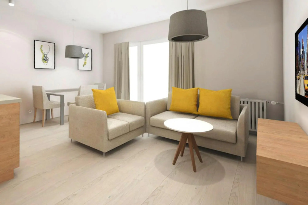 Modern 2-room Apartment in the new Apartment Complex, Grzybowo