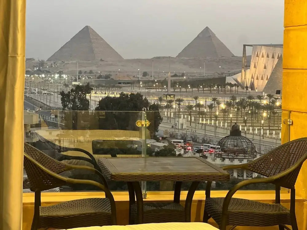 Asia Grand Museum & Pyramids view