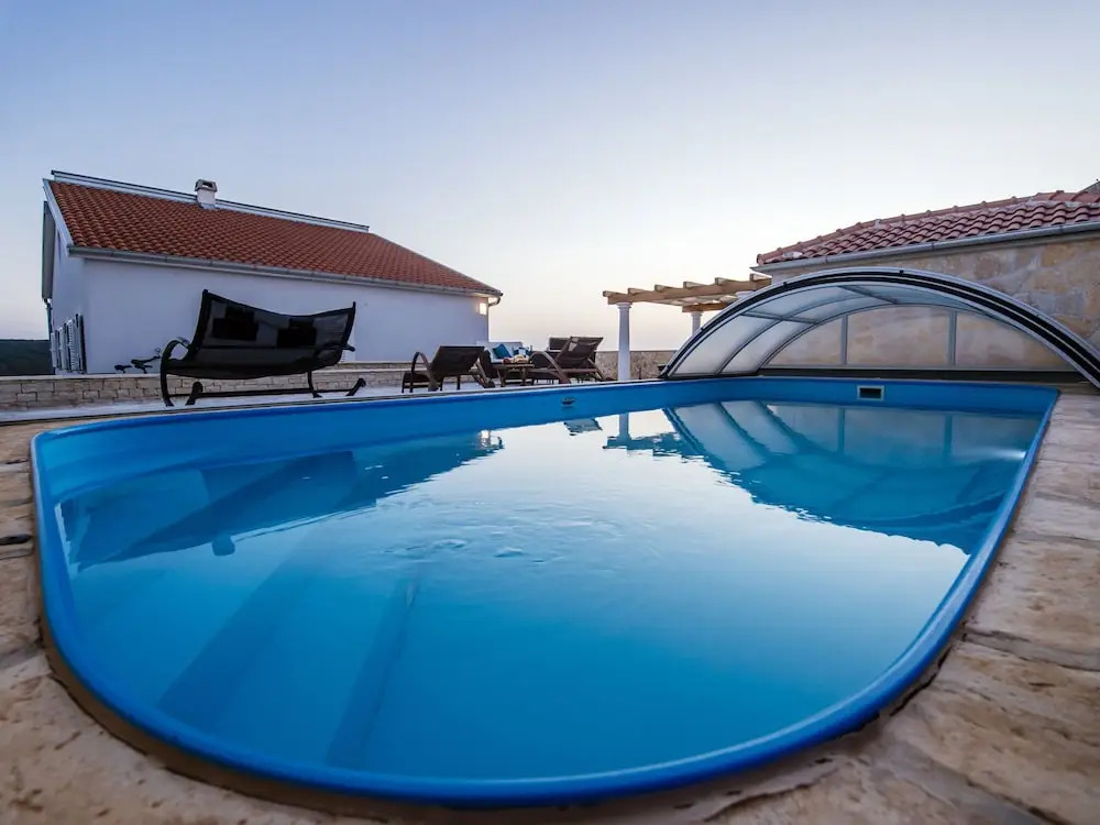 Charming Villa With Heatable Covered Swimming Pool Only 4 km Away From the sea
