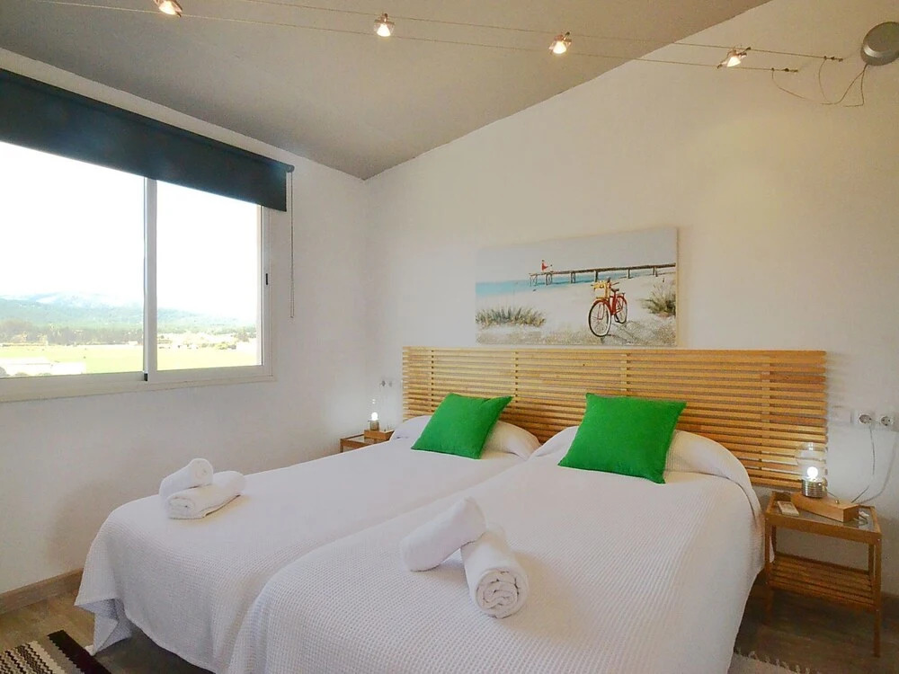 Modern Country House with Private Pool Located in An Orange Field