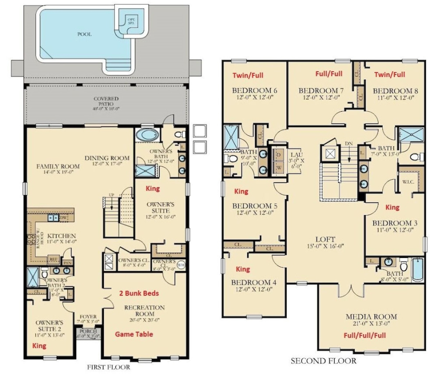 Family Reunion 10BR Villa Pool/SPA Near Disney