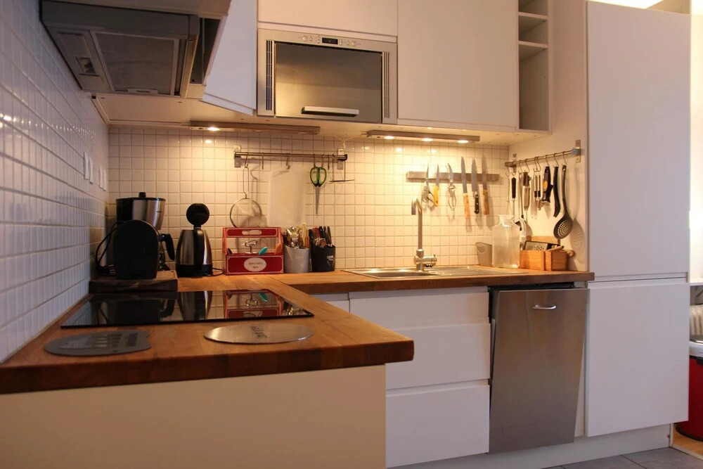 nice apartment with bedrrom and bunk beds in the entrance Apartment 1