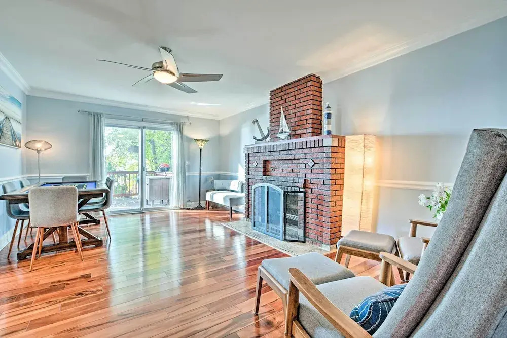 Lakefront Home w/ Game Room, Theater & Dock!