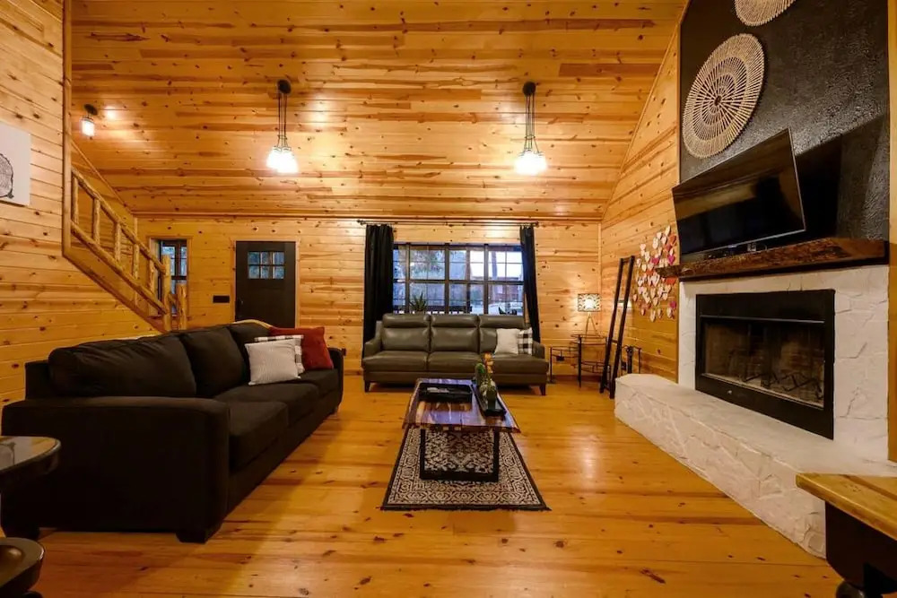 Cabin Creek Fire Pit Hot Tub