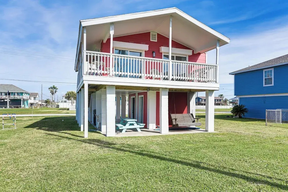 Walk to Beach: Galveston Home w/ Patio & Balcony!