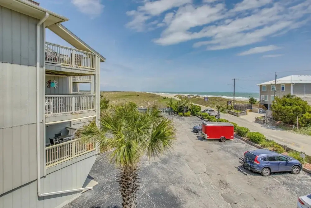 Ocean-view Balcony: Carolina Beach Condo!