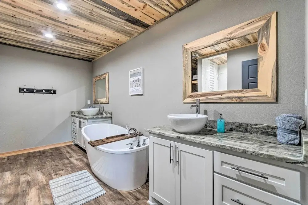 Upscale Riverfront Home w/ Beach & Fire Pit!
