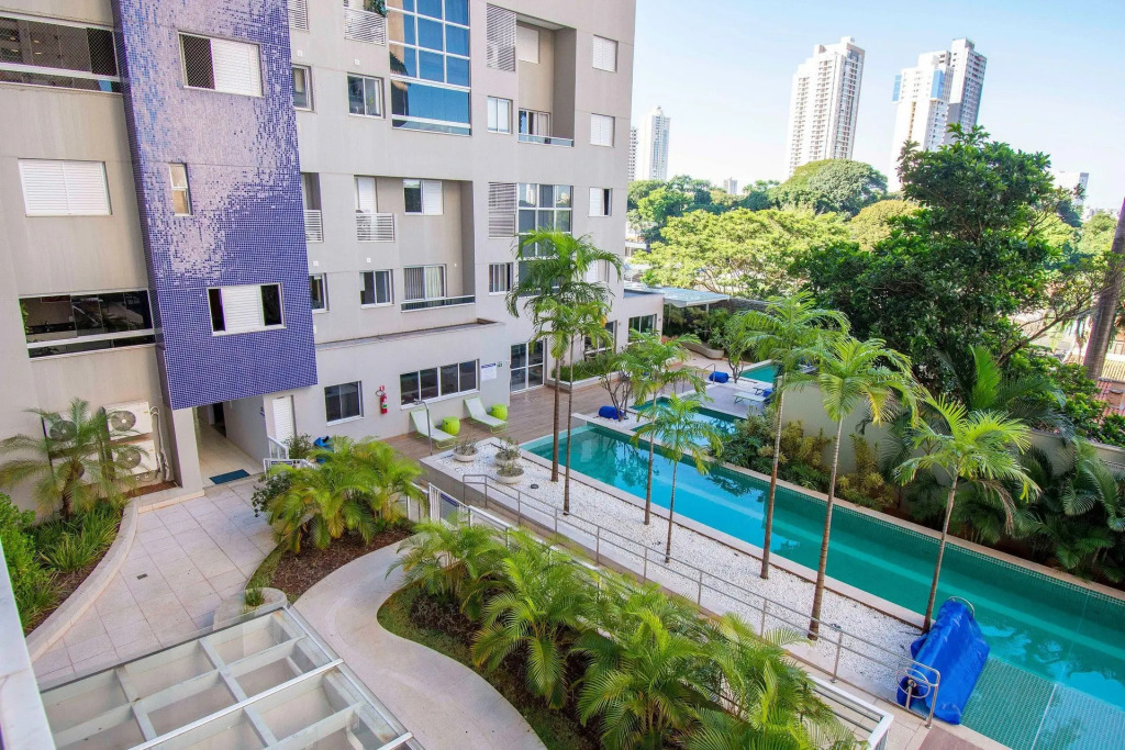 Studio Aconchegante com vista para Piscina. Edifício The Expression - Setor Bueno - TH206