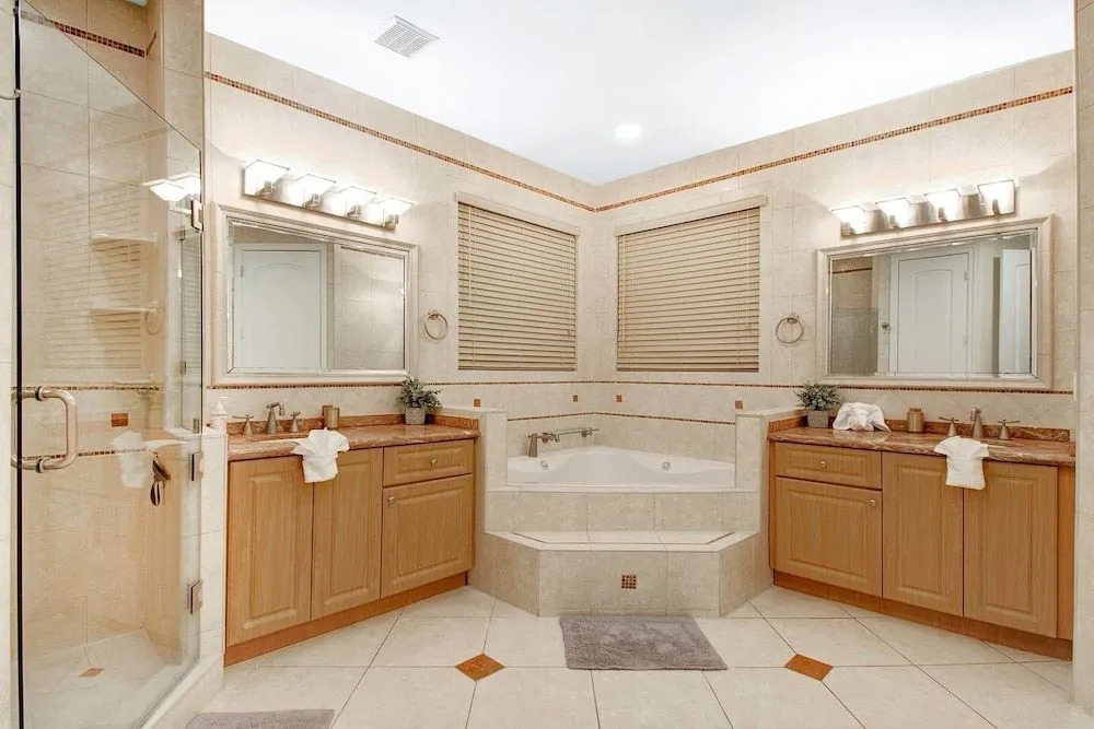 Walk to Beach Spacious Estate with Hot Tub & Game Room