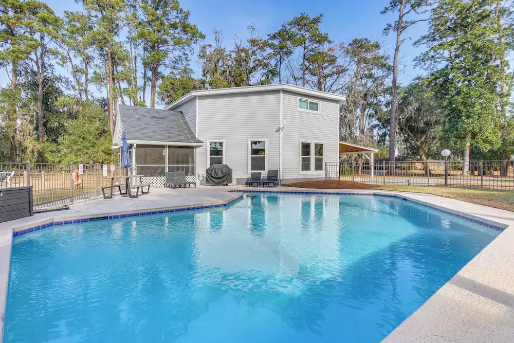 Riverfront Savannah Getaway w/ Pool & Dock!
