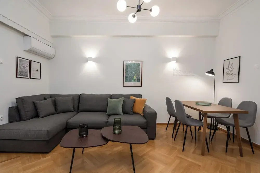 Modern apartment near Lycabettus hill with balcony