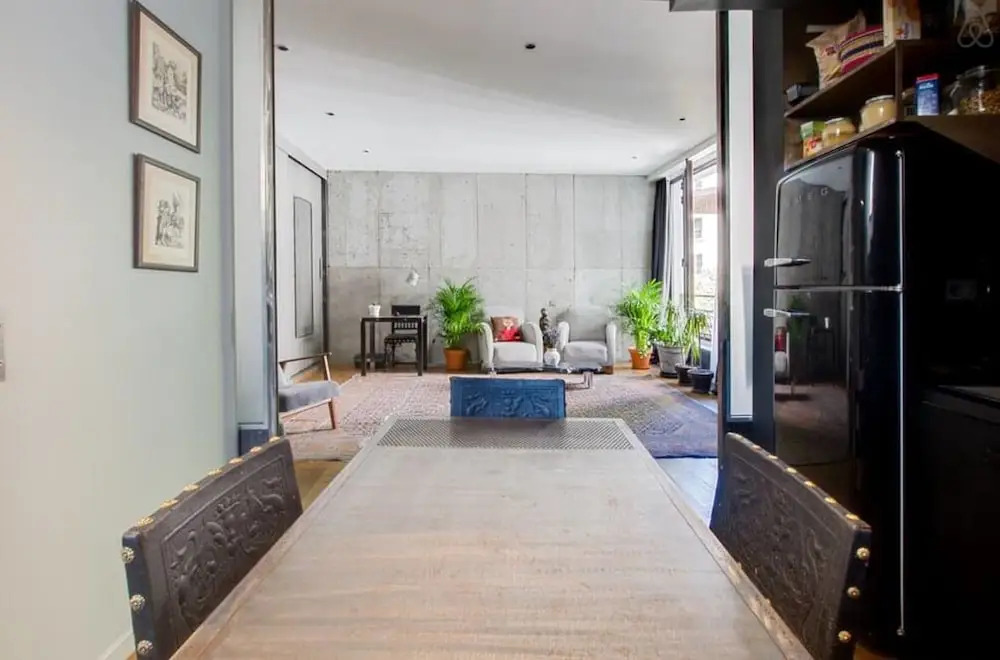 Modern Industrial 80m2 Apartment Near Bastille