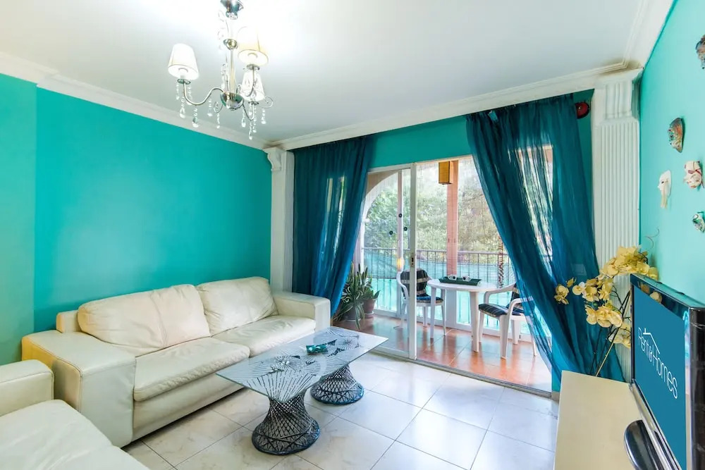 RentAndHomes Los Boliches Blue&Green Apt