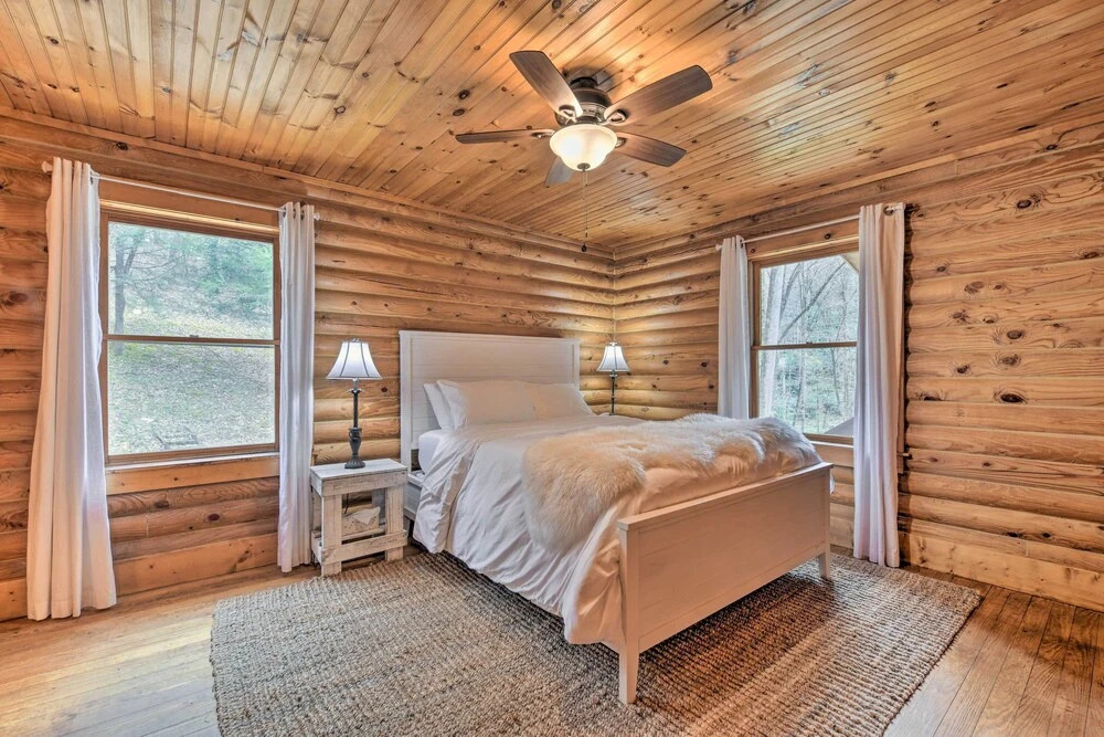 Cozy Blue Ridge Mountain Cabin on 18 Acre Lot