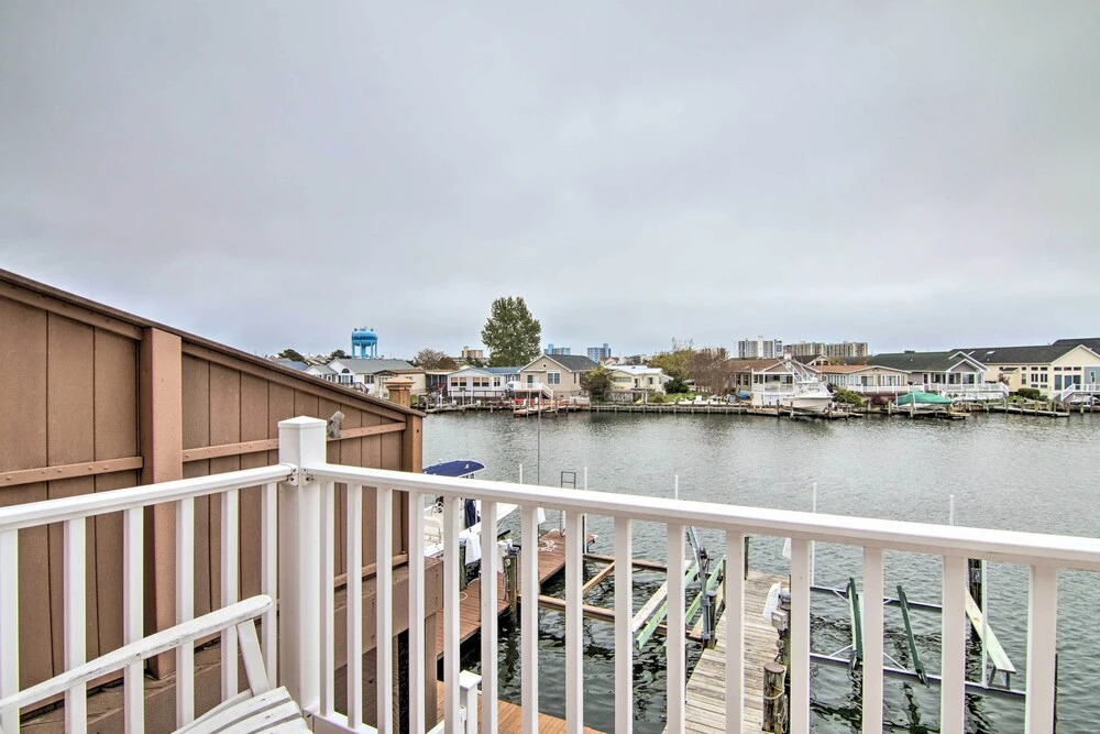 Walk to Maryland Beach: Canal-Front Escape w/ Dock