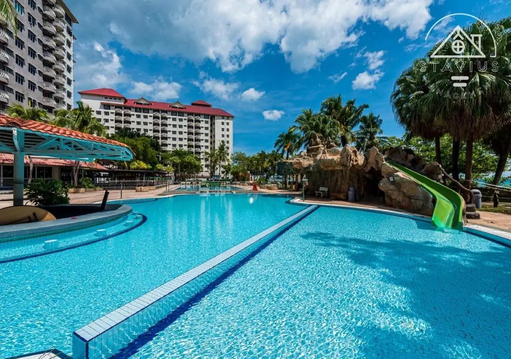 Port Dickson 6pax 2BR Glory Beach Resort Seaview