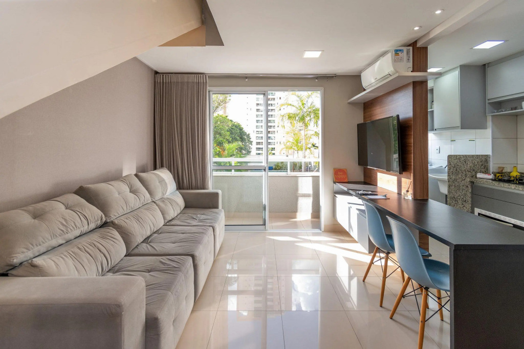 Confortável Duplex De 1 Quarto No Edifício The Expression   Setor Bueno   Tdh116