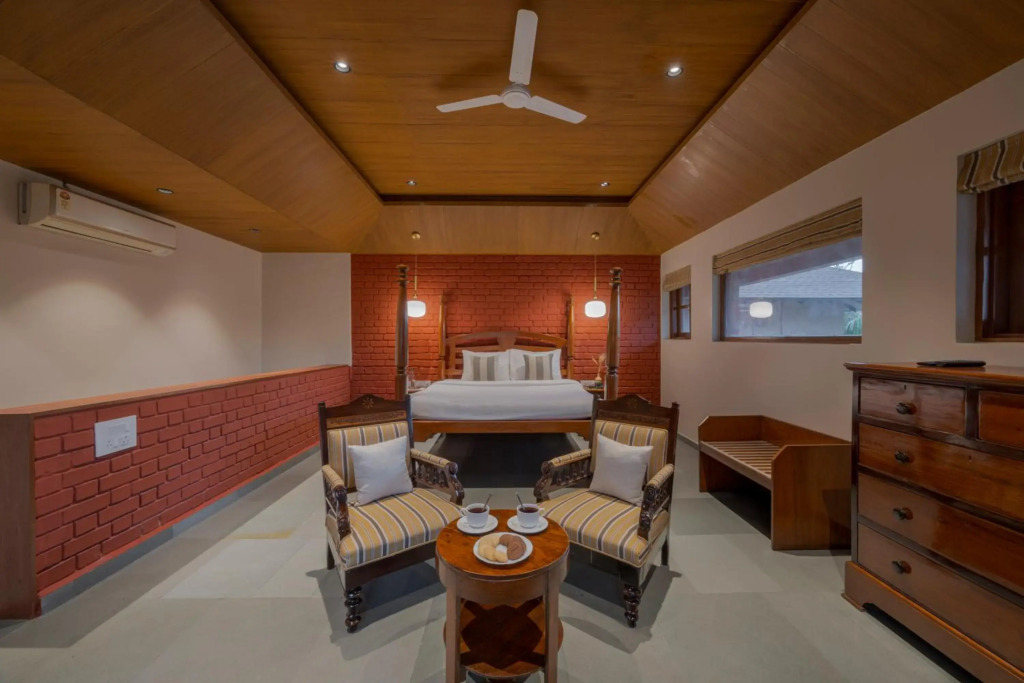 SaffronStays Red Brick House - 3BR English-style villa with verandah dining, orchard lawn & classic charm