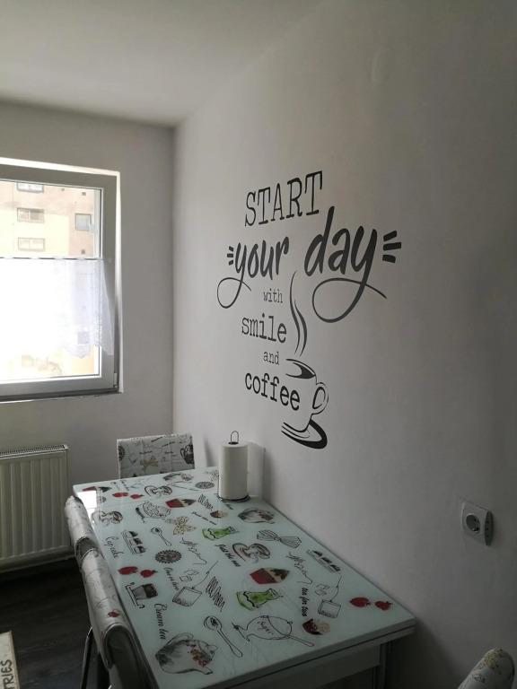 white black apartment