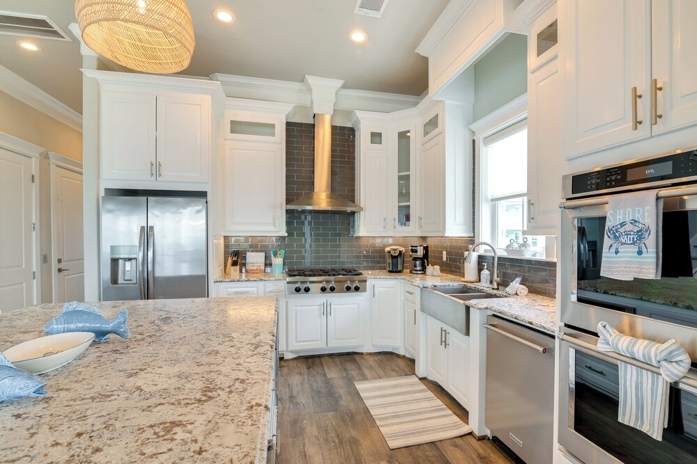Walk to Galveston Beach: Family Gem w/ Balconies!
