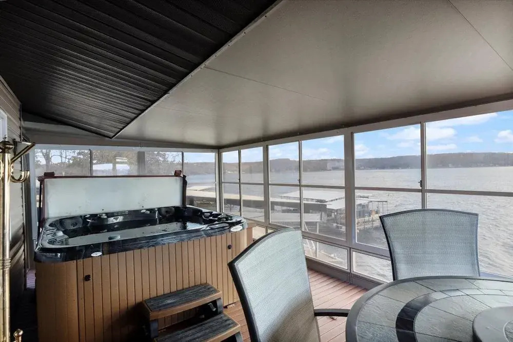 Newly Updated Interior, Sunroom w/ Hot Tub, Deck, Deep Water Dock, Boat & PWC Slips