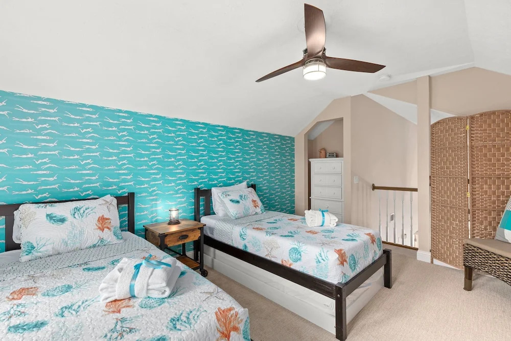 Expertly Decorated Family Home, Steps to Beach w/ a Private Heated Pool & Spa