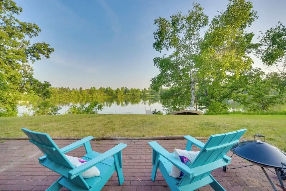 Lakefront Birchwood House w/ Deck + Fire Pit!