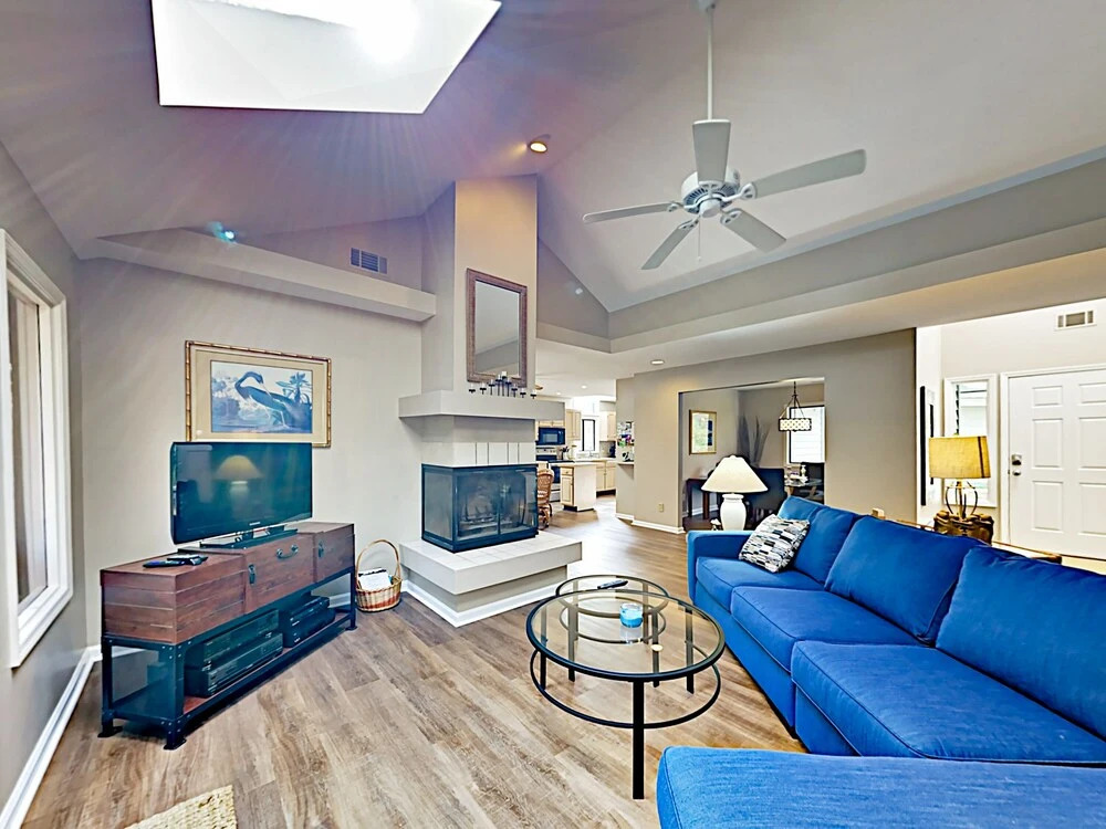 Sunny Coastal-chic W/ Private Deck & Sunroom 3 Bedroom Home