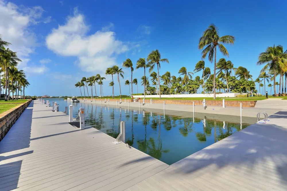 Waterfront luxury Villa 34 with sunset views and boat slip