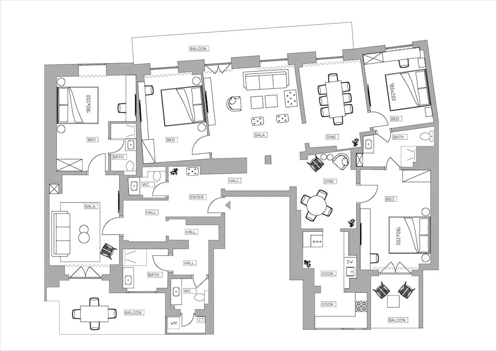Loggia Luxe 5BR Living in Universitatii Area