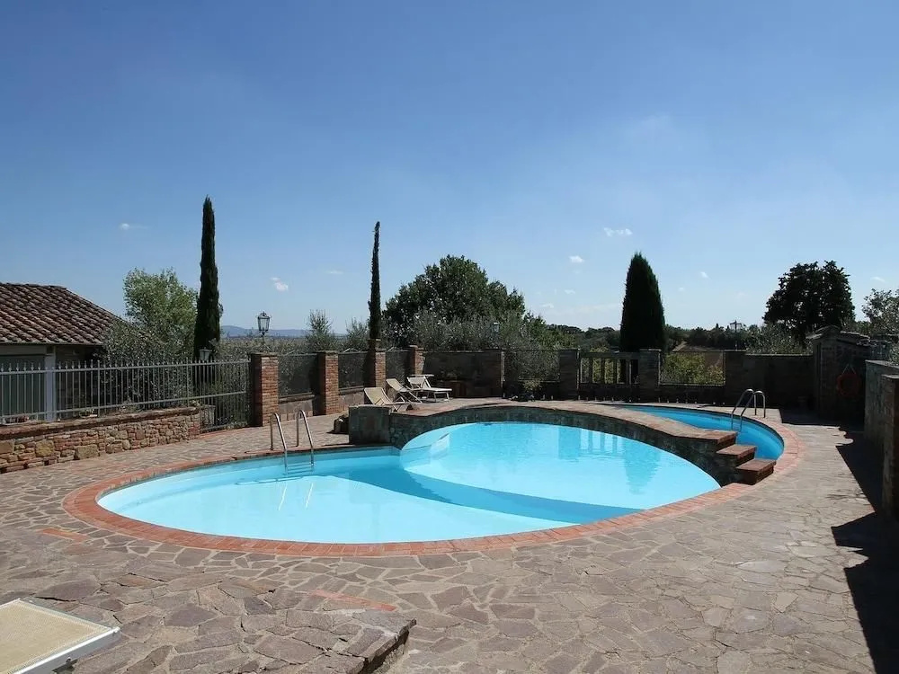In a Beautiful Property with Pool And Views of the Hills of the Val di Chiana
