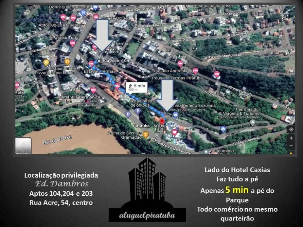 Apto 203 Ed Dambros 400m das Thermas