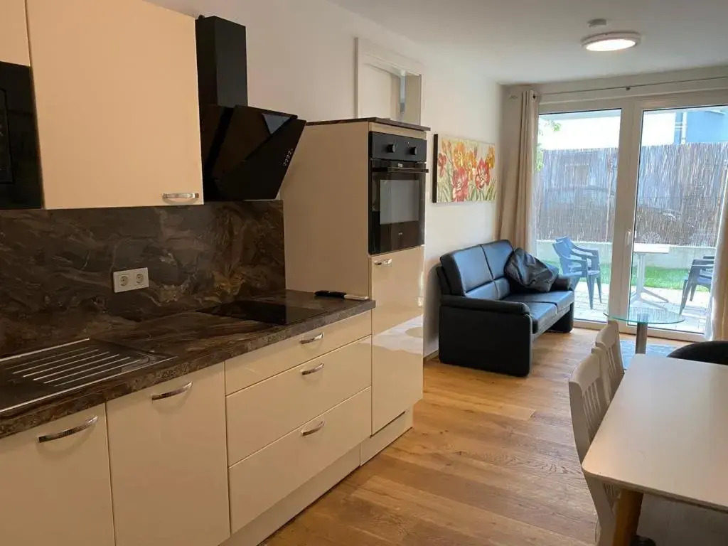 Modern apartment near city center - garden