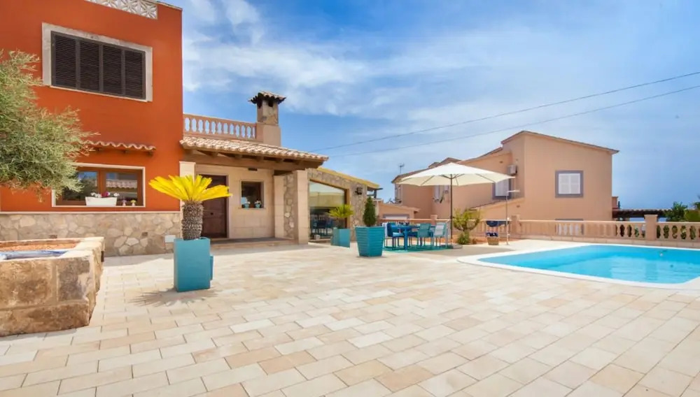 Villa With 3 Bedrooms in Llucmajor, With Wonderful sea View, Private P
